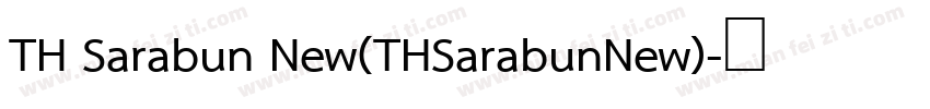 TH Sarabun New(THSarabunNew)字体转换